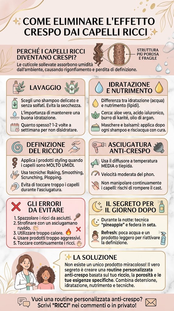 eliminare effetto crespo